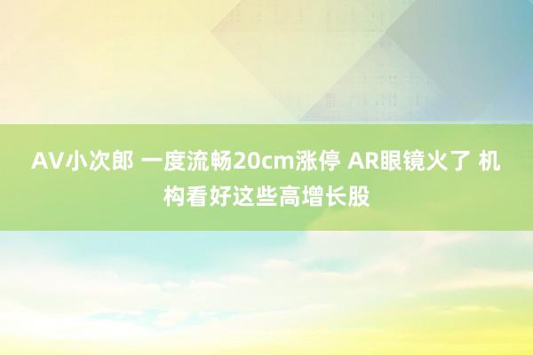 AV小次郎 一度流畅20cm涨停 AR眼镜火了 机构看好这些高增长股