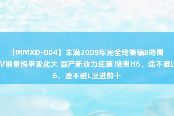 【MMXD-004】未満2009年完全総集編8時間 1-7月SUV销量榜单变化大 国产新动力逆袭 哈弗H6、途不雅L没进前十